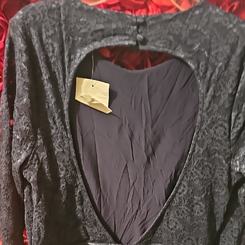 Victoria's Secret NWT Midnight Blue Lace Backless Dress Size Large - Picture 5 of 7